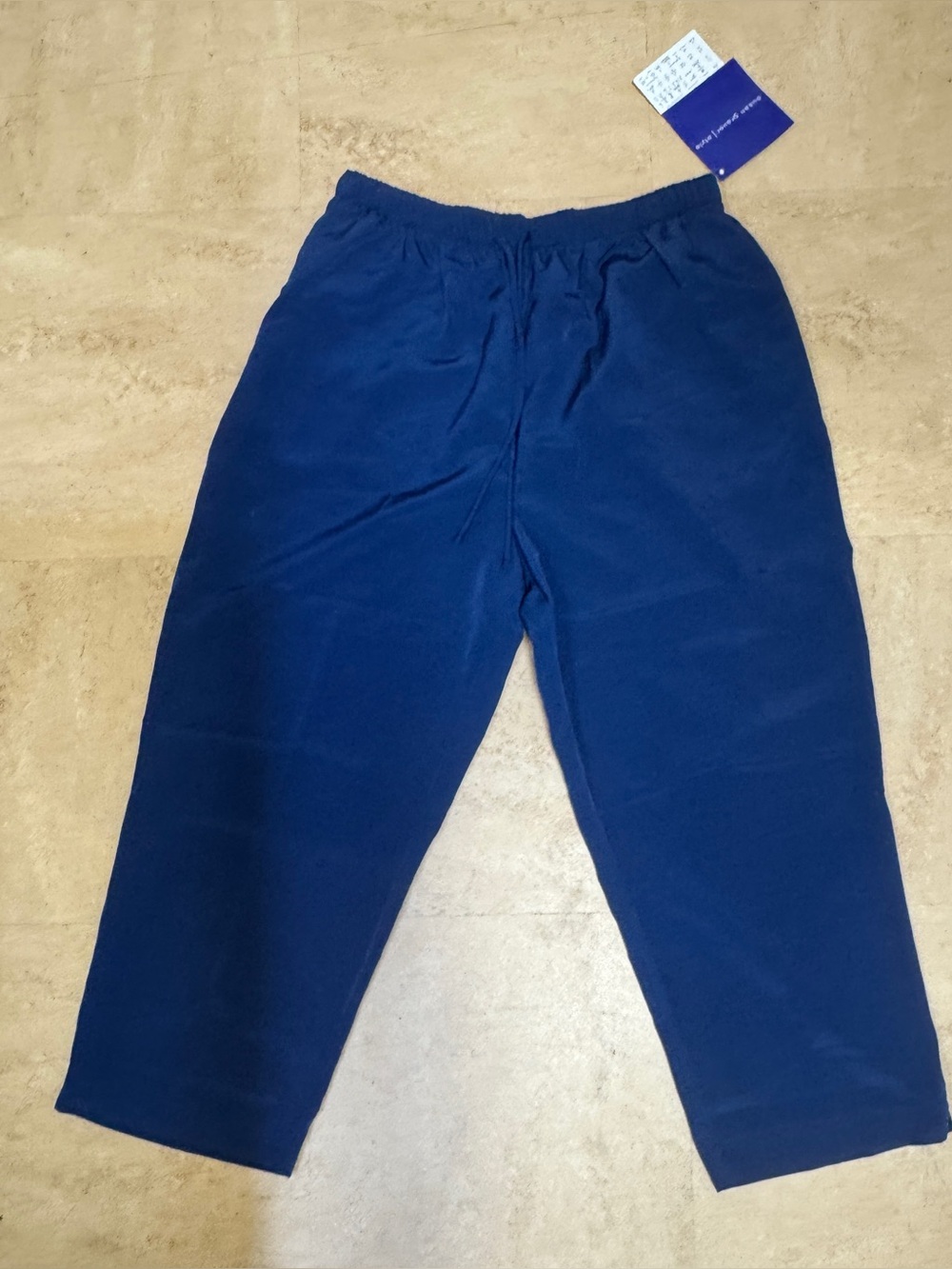 Susan Graver Style 100% Polyester Navy Pants Size Large